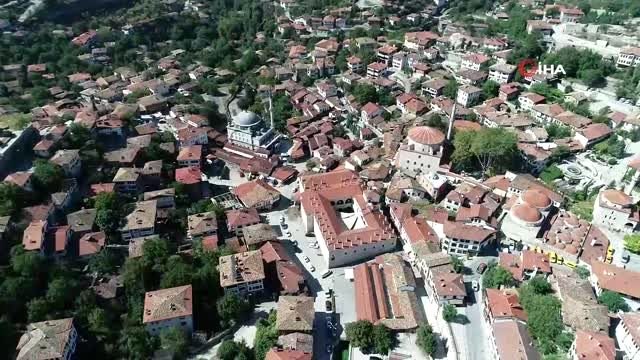 UNESCO Dünya Miras Listesi'nde yer alan Safranbolu evleri havadan görüntülendi
