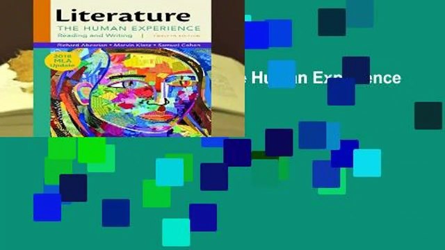 [GIFT IDEAS] Literature: The Human Experience with 2016 MLA Update