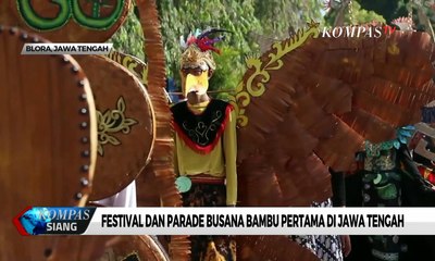 Begini Kemeriahan Festival dan Parade Busana Bambu Pertama di Jawa Tengah