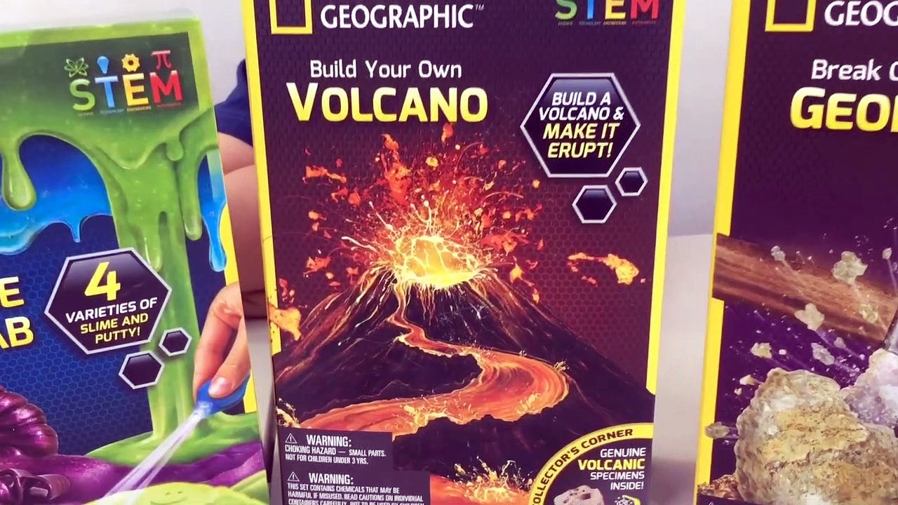 DIY Glowing Slime and Putty with Nat Geo Super Slime and Putty STEM Science Experiments Lab