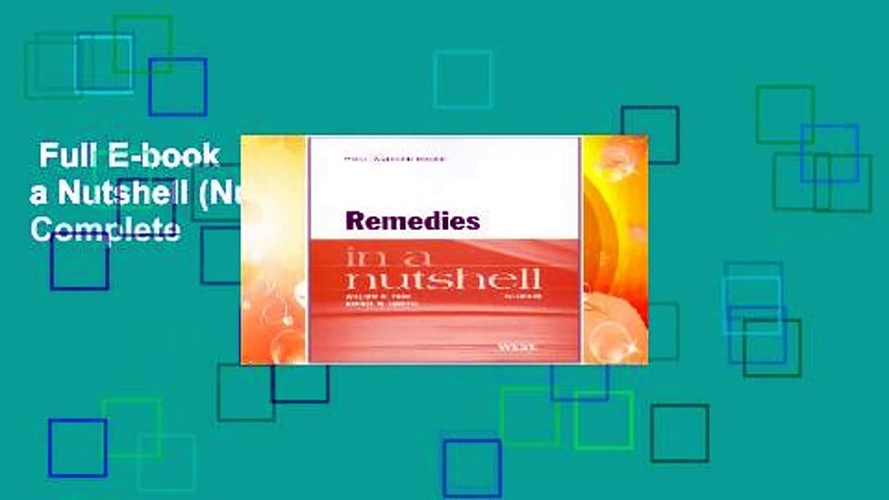 Full E-book  Remedies in a Nutshell (Nutshell Series) Complete