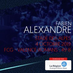L'essai de Fabien Alexandre contre Valence-Romans