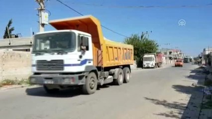 Suriye sınırına iş makinesi sevkiyatı