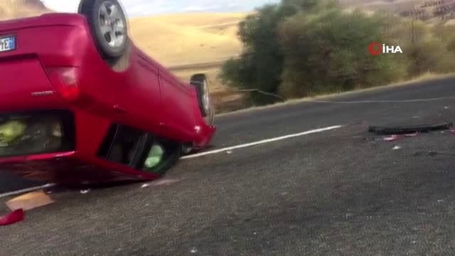 Sürücü direksiyon hakimiyetini kaybetti otomobil takla attı: 1 ölü, 1 yaralı