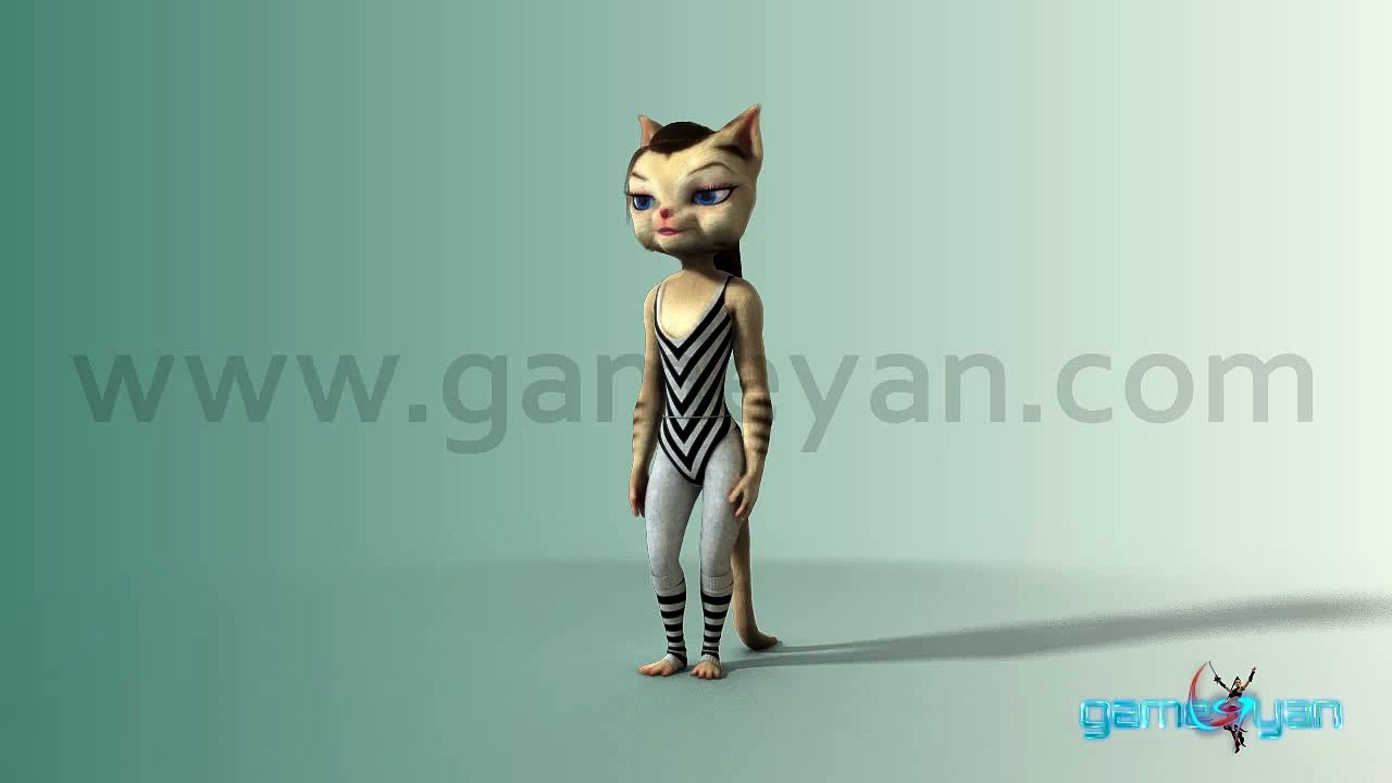 Exercise Anatomy Squats For Beginners Smooth Rigging Animation With 3D Cat Character Model