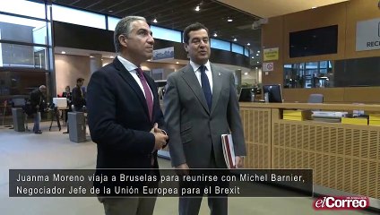 Juama Moreno se reune con Michel Barnier, Negociador Jefe de la UE para el Brexit