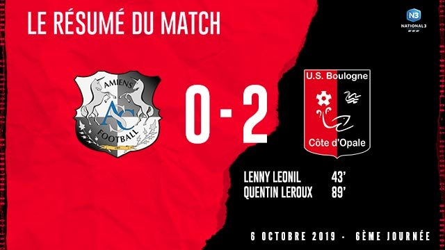 [NATIONAL 3] J6 Résumé Amiens SC - USBCO