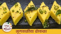 मूगडाळीचा ढोकळा - Moong Dal Dhokla | डब्यासाठी पौष्टिक आणि मऊ मूगडाळीचा ढोकळा | Sonali