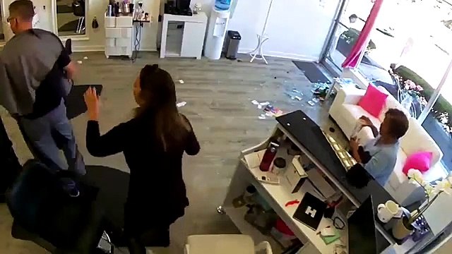 Un cerf s'est introduit dans un salon de coiffure en brisant la vitrine du devant