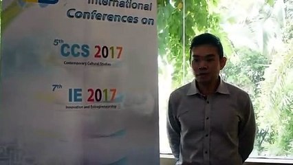 Gabriel Chu at IE Conference 2017 by GSTF