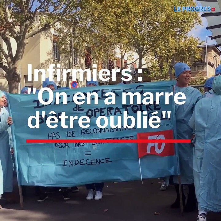 Infirmiers de bloc en grève : "on en a marre d'être oublié"