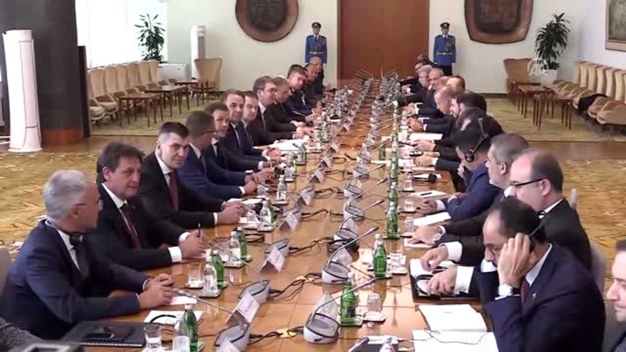 Erdoğan-Vucic görüşmesi - Heyetler arası