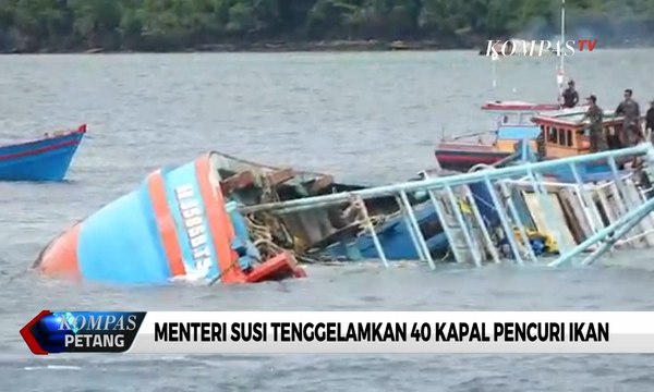Pamit, Susi Pudjiastuti Tenggelamkan 40 Kapal Pencuri Ikan