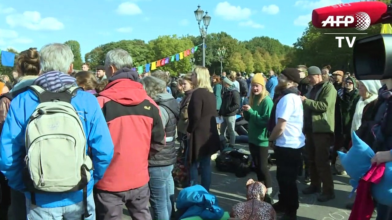 Bei verkehrsblockade: rackete fordert klimanotstand