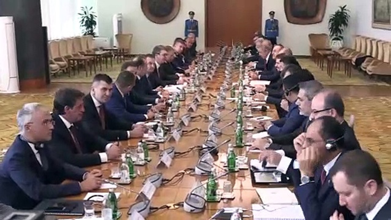 Erdoğan-Vucic görüşmesi - Heyetler arası - BELGRAD