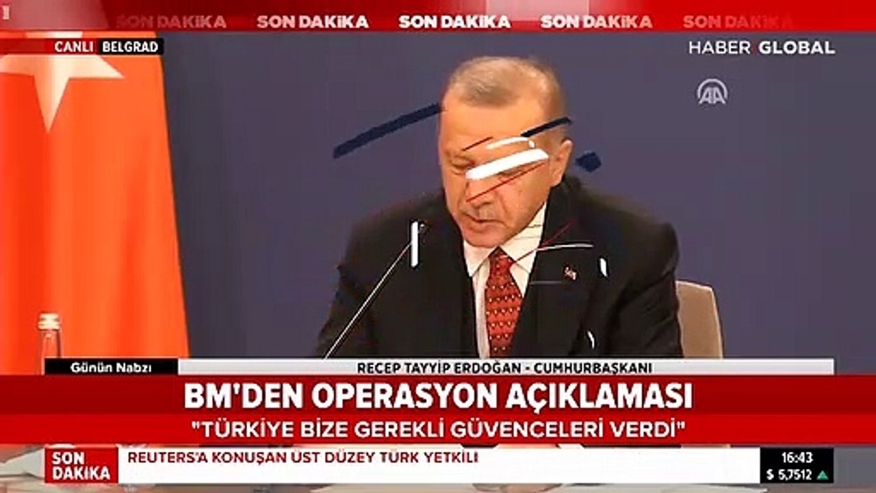 Erdoğan Sırp mevkidaşı Vucic ile ortak açıklama yapıyor