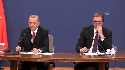 Erdoğan-Vucic ortak basın toplantısı