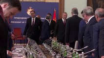 Erdoğan-Vucic görüşmesi - Heyetler arası