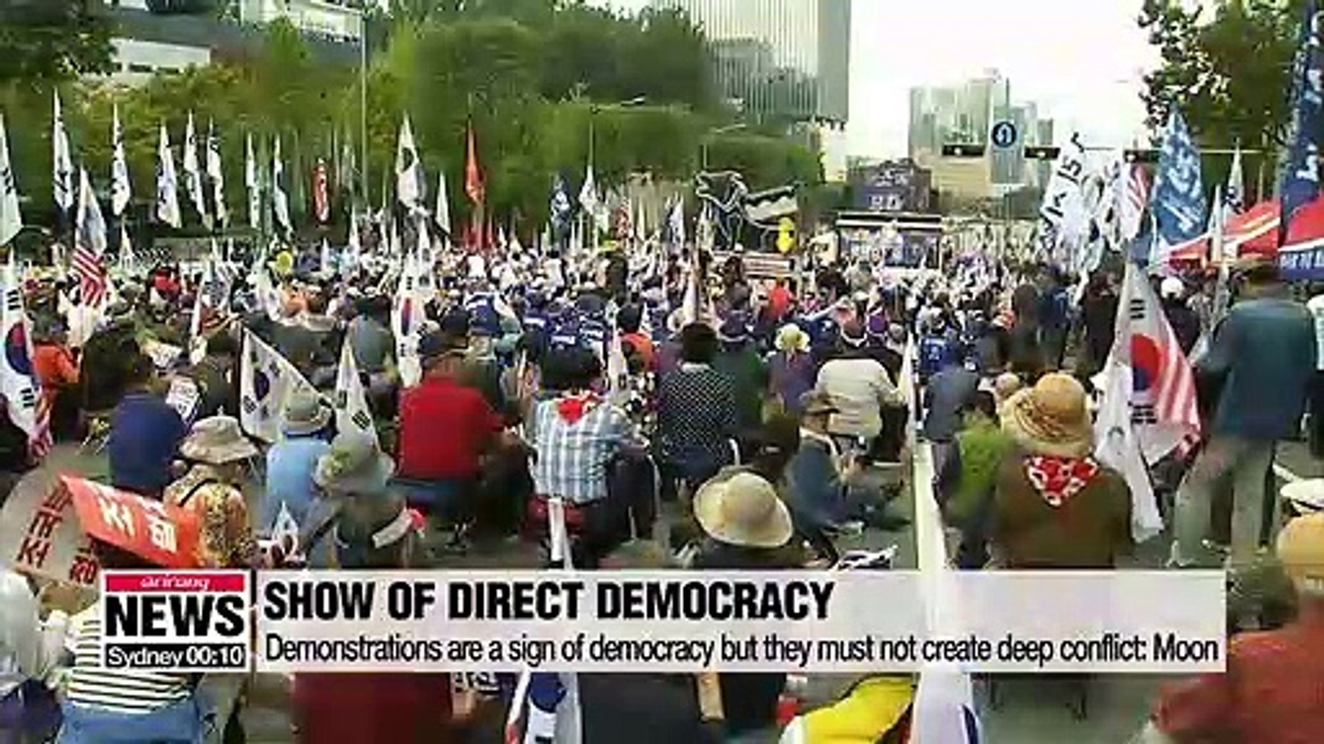 ⁣Moon says political differences should deepen into political conflict