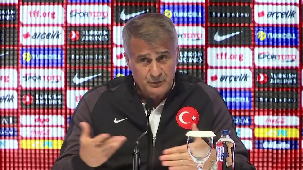 Milli Takım teknik direktörü Şenol Güneş, basın toplantısı düzenledi. - İSTANBUL