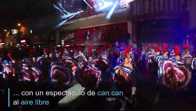 El can-can salió a la calle por 130 años del Moulin Rouge
