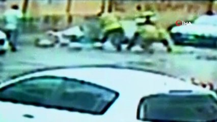 Kimyasal madde böyle parladı... Okulun önünde faciadan dönüldü