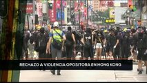 teleSUR Noticias: China: violencia opositora en Hong Kong