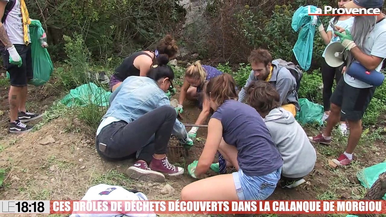 Ces drôles de déchets découverts dans la calanque de Morgiou