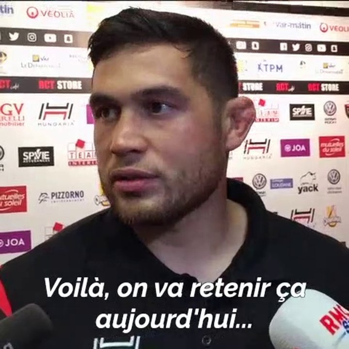 Raphaël Lakafia après la victoire du RCT face à La Rochelle