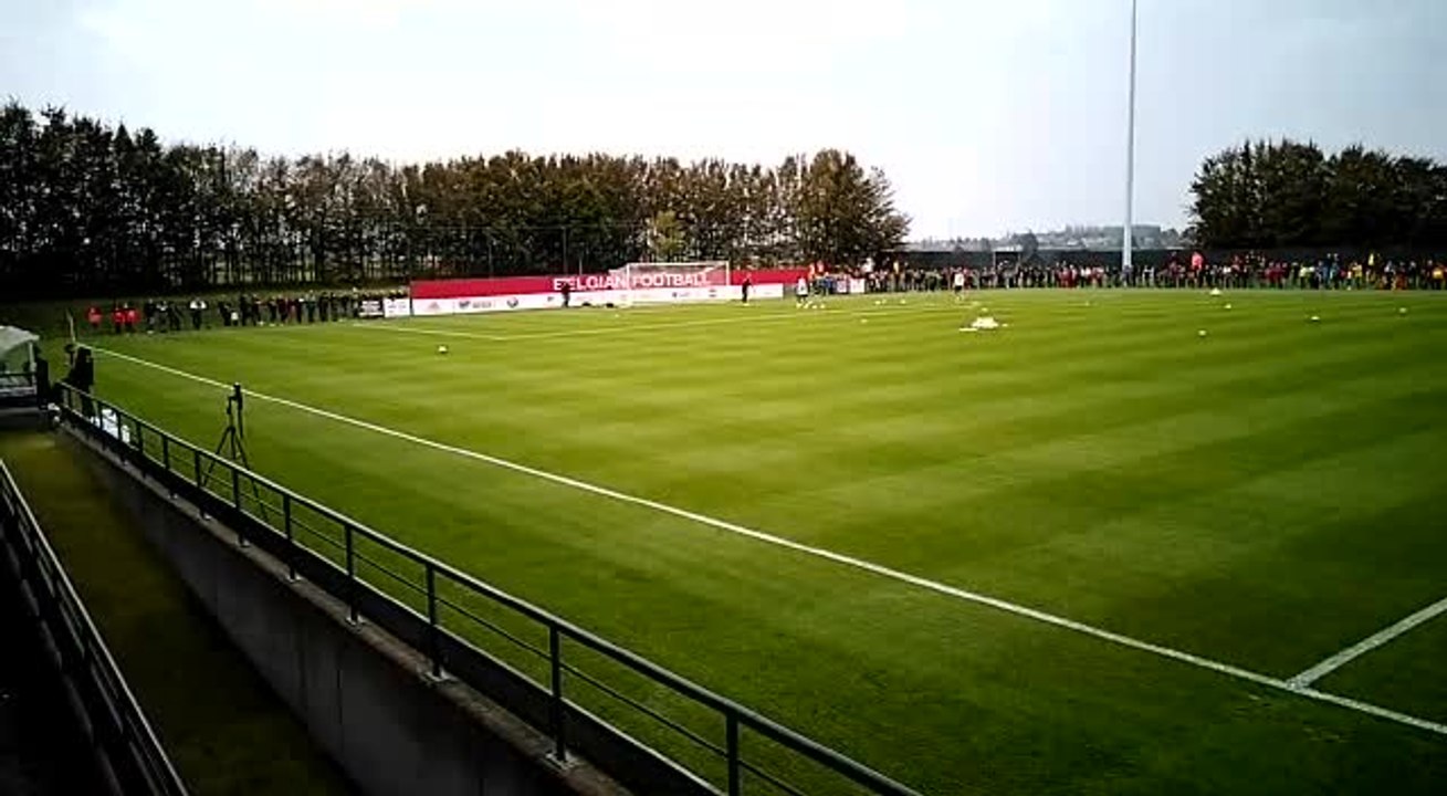 Les Diables rouges s'entraînent à Tubize (2)