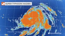 Hagibis churns through West Pacific as a super typhoon