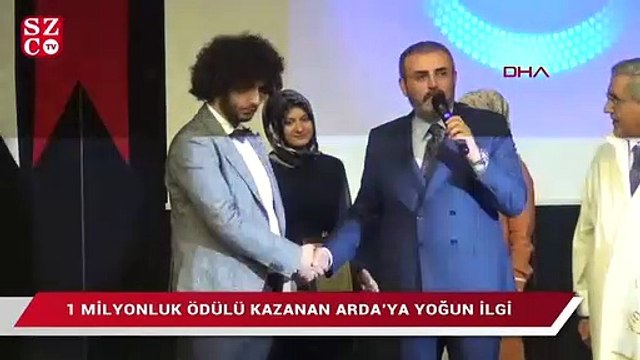 1 milyonluk ödülü kazanan Arda’ya üniversitede yoğun ilgi