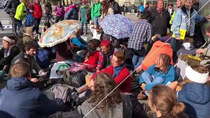 Avusturya'da 'iklim değişikliği'ne karşı işgal eylemleri - VİYANA