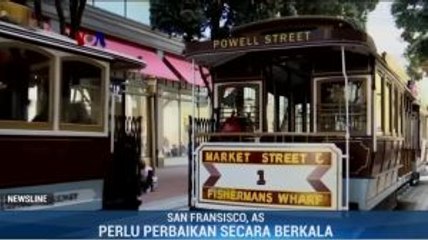 Wisata Trem di San Francisco Sempat Terganggu Perbaikan