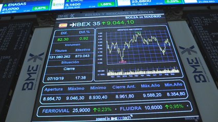 El Ibex 35 avanza un 0,92 % y recupera los 9.000 puntos