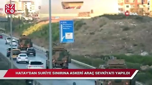 Suriye sınırına askeri araç sevkiyatı