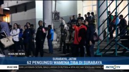 62 Pengungsi Wamena Tiba di Surabaya