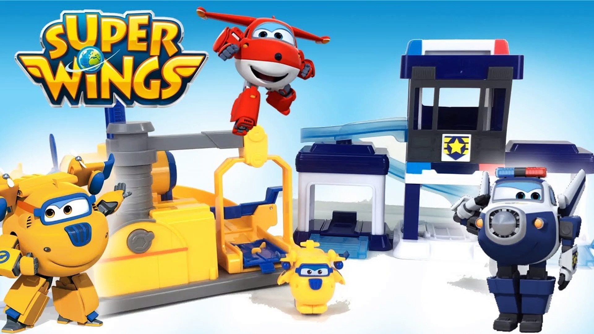 Super Wings Toys : Paul's Police Station & Donnie's Fix-It Garage 출동슈퍼윙스 -  video Dailymotion
