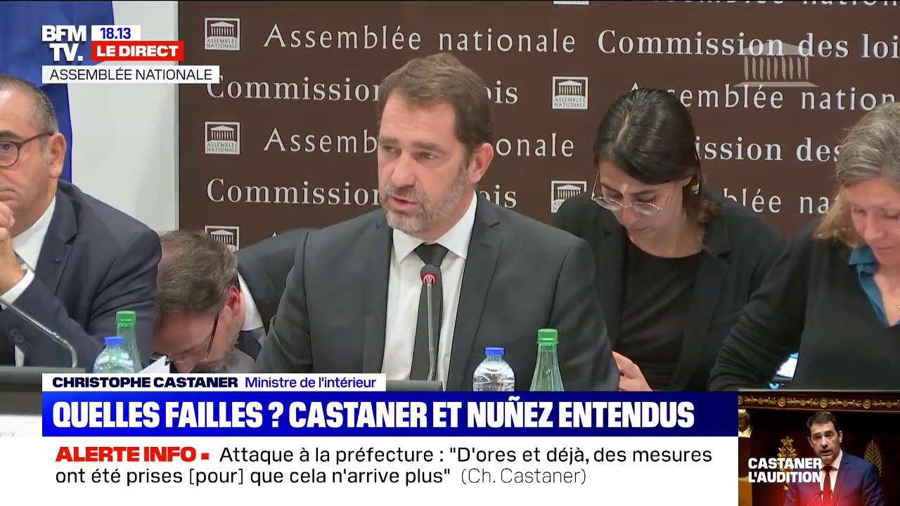 Préfecture de Paris: "Dans le service, il y avait ce sentiment qu'aucune alerte n'était nécessaire"(Christophe Castaner)