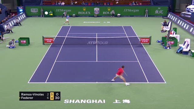 Federer ousts Ramos-Vinolas in Shanghai