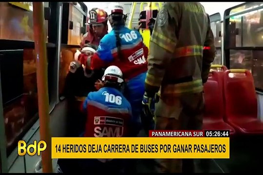 Surco: 14 muertos dejó choque de bus contra auto en la Panamericana Sur
