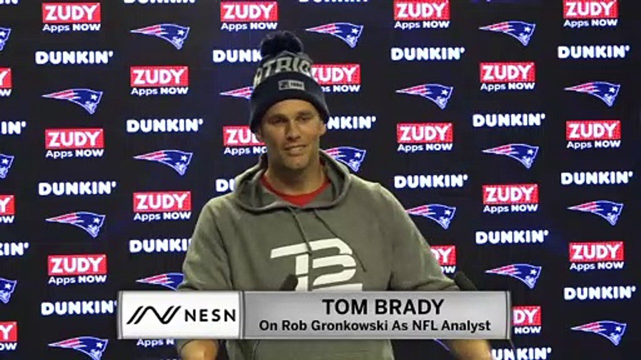 Tom Brady On Rob Gronkowski Being An NFL Analyst