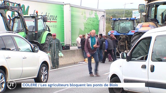 Le journal - 08/10/2019 - COLERE Les agriculteurs bloquent les ponts de Blois