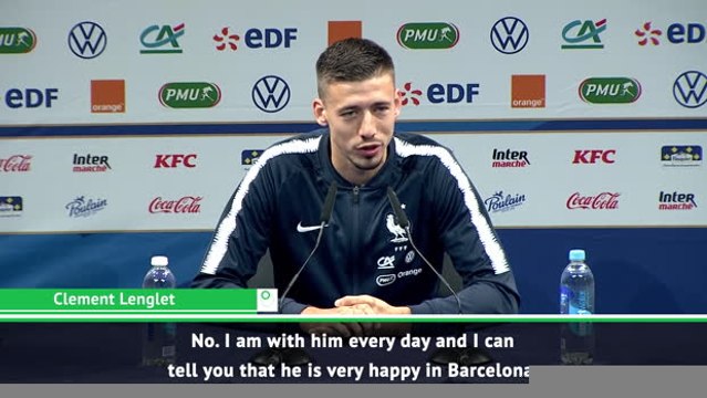 Lenglet insists Griezmann is happy at Barcelona