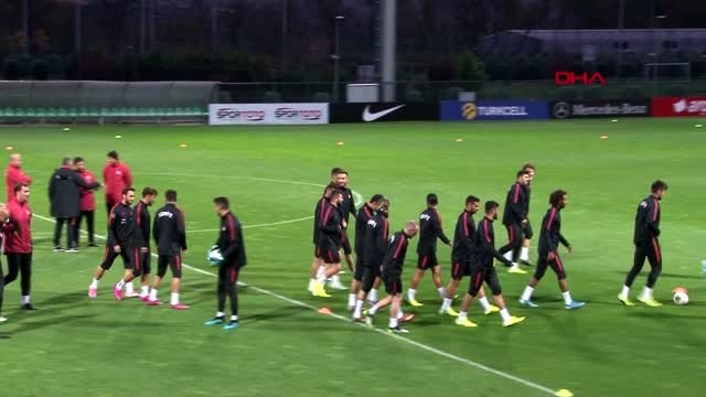 Spor a milli futbol takımı, arnavutluk maçı hazırlıklarını sürdürdü