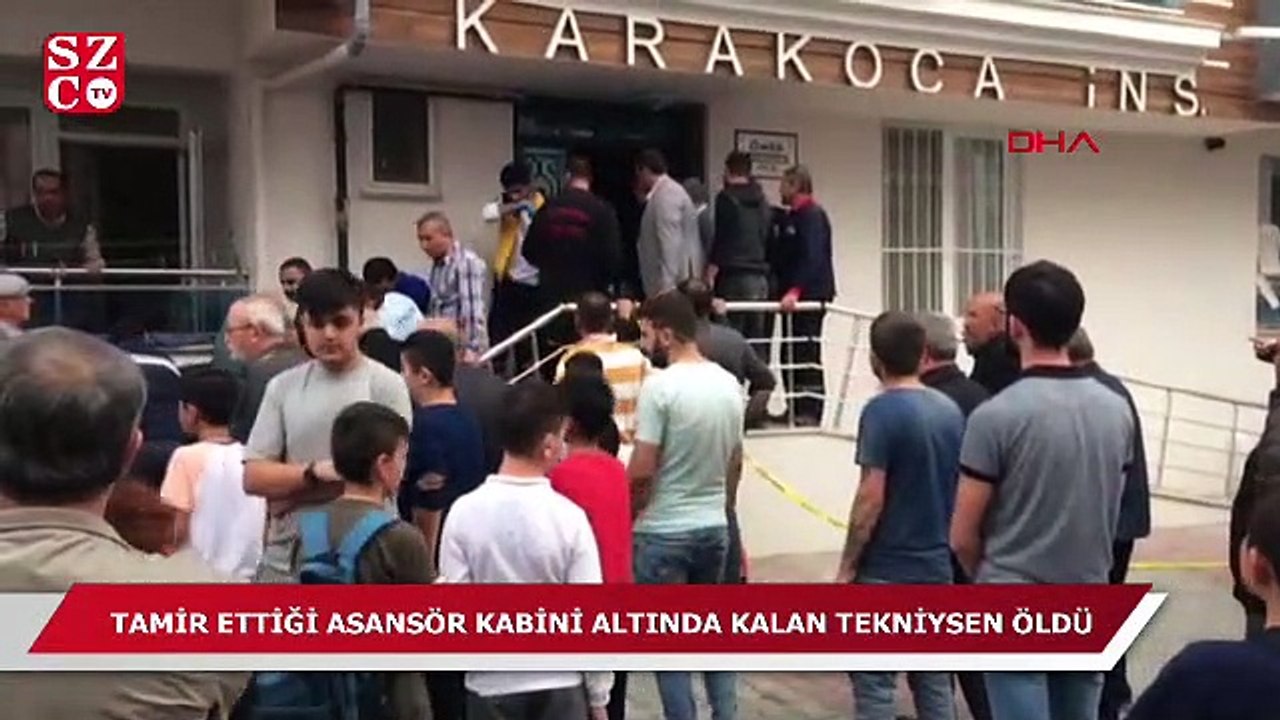 Tamir ettiği asansör kabininin altında kalan teknisyen, öldü