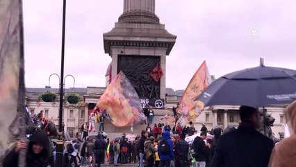 Londra'daki işgal eylemlerinde 217 kişi gözaltına alındı