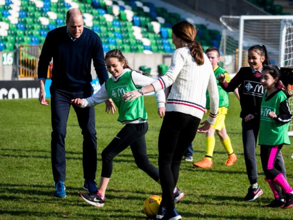 Kate und William auf sportlicher Belfast-Reise