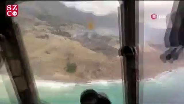 Gökçeada'da korkutan yangın söndürüldü