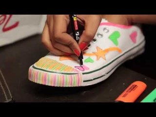 Make your own 'ANUSKHA SHARMA'S' styled Funky Shoes - DIY - SpotboyE